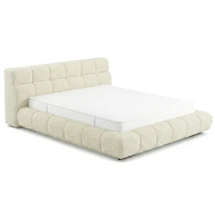 Pesukastiga voodi Charme 140x200 naturaalvalge