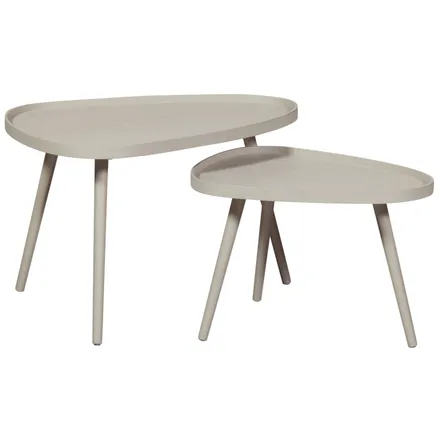 WOOOD abilaud Nissa 2tk beež