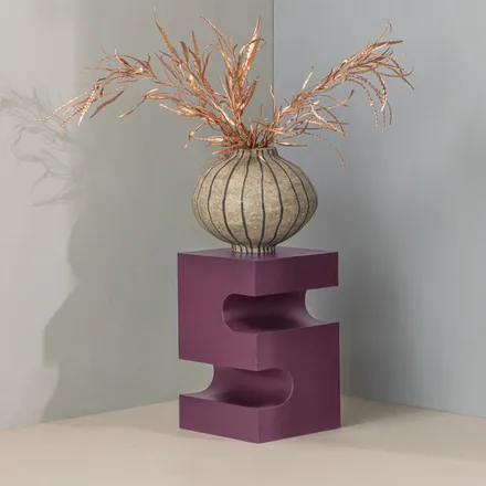 WOOOD dekoratiivne vaas Karo H30 beež/hall