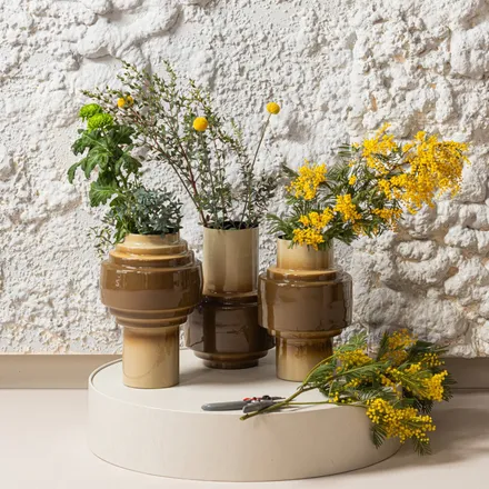 WOOOD vaas Orba H36 pruun