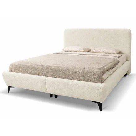 Pesukastiga voodi Elena 180x200 valge