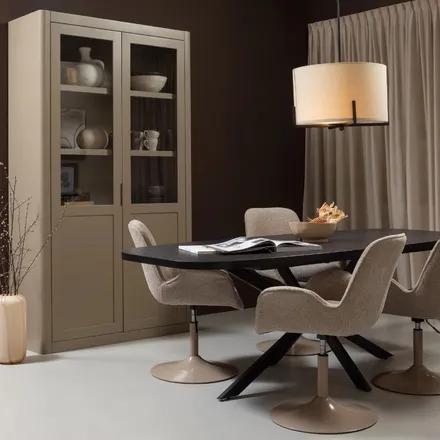 WOOOD pikendatav söögilaud Arros 180/220x90 must