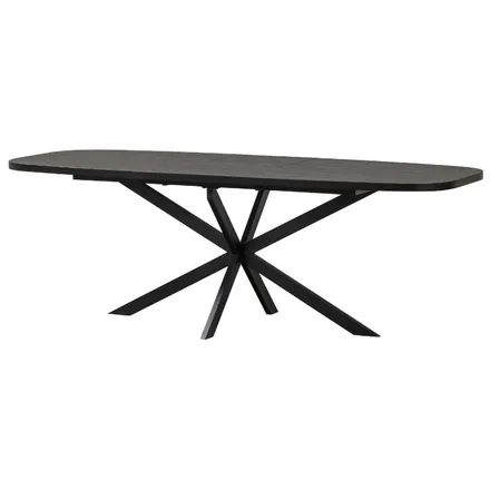 WOOOD pikendatav söögilaud Arros 180/220x90 must