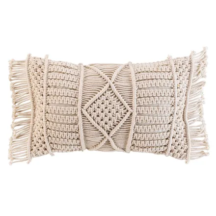 Dekoratiivpadi Macrame 30x50 beež