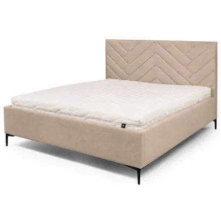 Pesukastiga voodi Babine 160x200 helebeež