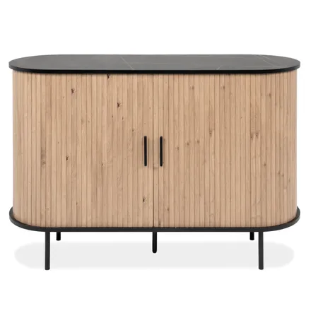 Kummut Kajsa 2u 120 tamm/must marmor