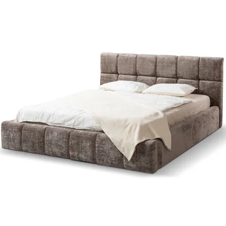 Pesukastiga voodi KUU Unenägu 2 küljepealt avatav 140x200 taupe