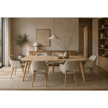 WOOOD söögilaud Tablo 100x180 tamm