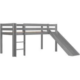 Vipack Poolkõrge voodi liumäega 90x200 cm