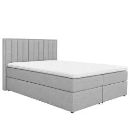 Pesukastiga kontinentaalvoodi Ritz 160x200 helehall