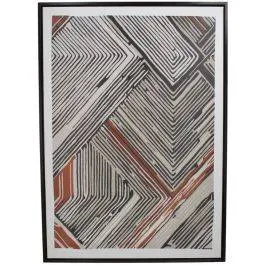 Seinapilt Graphic Black 50x70 must/oranž