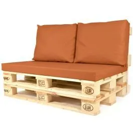 Euroaluse seljatoepadjad Original 50x60 roostepruun 2tk