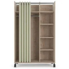 Mobiilne riidekapp Kit hickory