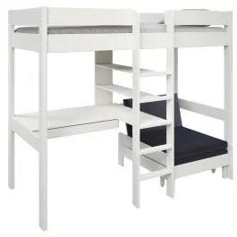 Kõrge voodi Robin+laud+sofa 90x200 valge