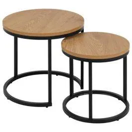 Diivanilaudade komplekt Spirro tamm/must