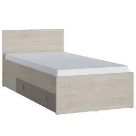 Voodi Denim 90x200+sahtel beež/hall