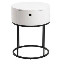 Öökapp Polli valge/must