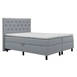 Pesukastiga kontinentaalvoodi Lisbeth pocket 160x200 hall