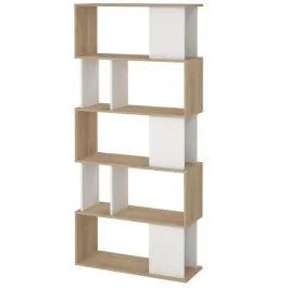 Raamaturiiul Maze hickory/valge
