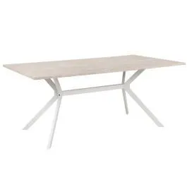 Söögilaud Onex 90x180 liivakivi/valge