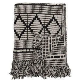 Pleed Bloomingville Gutte 130x160 must/valge