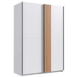 Riidekapp Rügen 135x65 valge/artisan