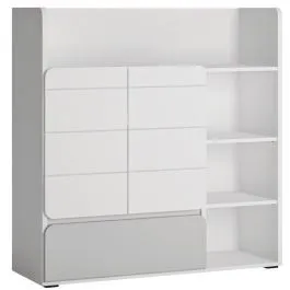 Raamaturiiul Flexi 1s1u alpi valge/helehall