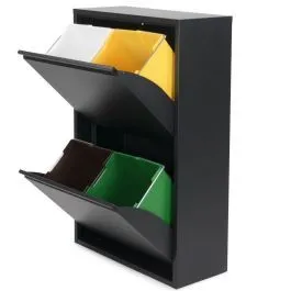 Spinder Design jäätmete sorteerija Gigi must 74L