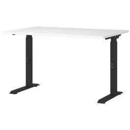 Reguleeritava kõrgusega kirjutuslaud Mailand-D 120x80 valge/must