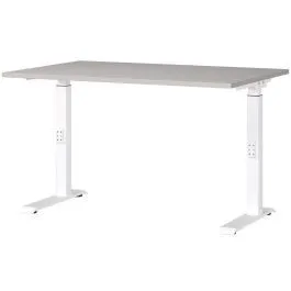 Reguleeritava kõrgusega kirjutuslaud Mailand-D 120x80 kašmiir/valge
