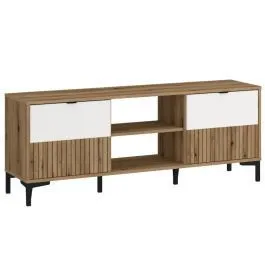 Tv-alus Ricko 2u valge/tamm