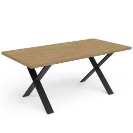 Söögilaud Craft 90x180 hamilton tamm/must