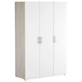 Riidekapp Nano 3u shannon tamm/valge