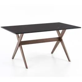 Söögilaud Sorrento 150x90 marmor/hele wenge