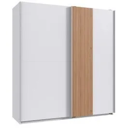 Riidekapp Lüneburg 2lu 135 valge/artisan tamm