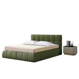 Pesukastiga voodi Zelba 160x200 roheline
