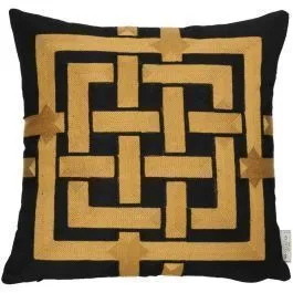 Dekoratiivpadi Luxury 45x45 must/kuldne