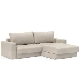 Innovation diivanvoodi Akello Lounger käetugedega 160 helebeež