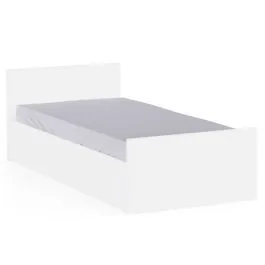 Pesukastiga voodi Clyde 90x200 valge