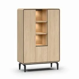 Puhvetkapp Lago 3u liivatamm/must