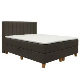Pesukastiga kontinentaalvoodi Vicky pocket 160x200 pruun