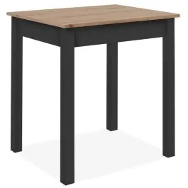 Söögilaud Capri 67x90 artisan tamm/must