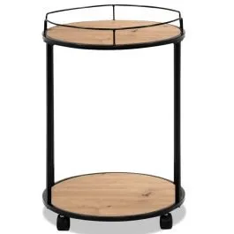 Ratastel abilaud Trelleborg D44 artisan tamm/must