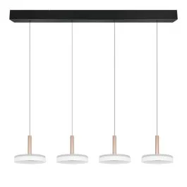 Laelamp Celeste 4 must/valge/pruun