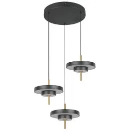 Laelamp Keaton 3 must/messing
