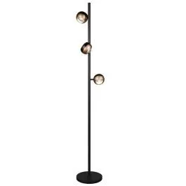 Põrandalamp Select Orbit Led must/pruun