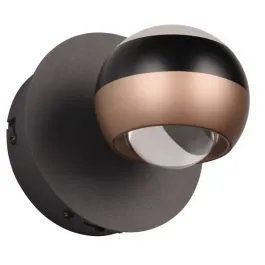 Select seinalamp Orbit Led must/pruun