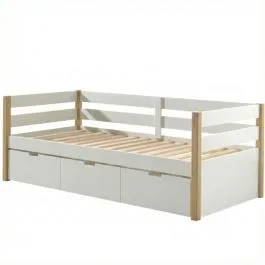 Vipack voodi Margrit+sahtel 90x200 valge