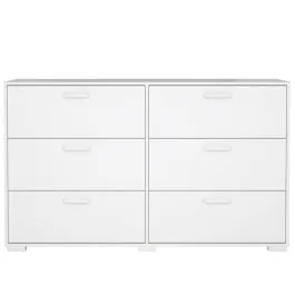 Kummut Sofia 3+3s valge kõrgläige