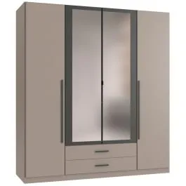 Riidekapp+peegel Marburg 2u2s sahara/grafiit